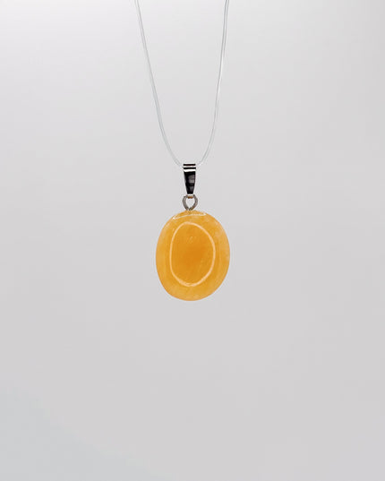 Orangencalcit Kettenanhänger