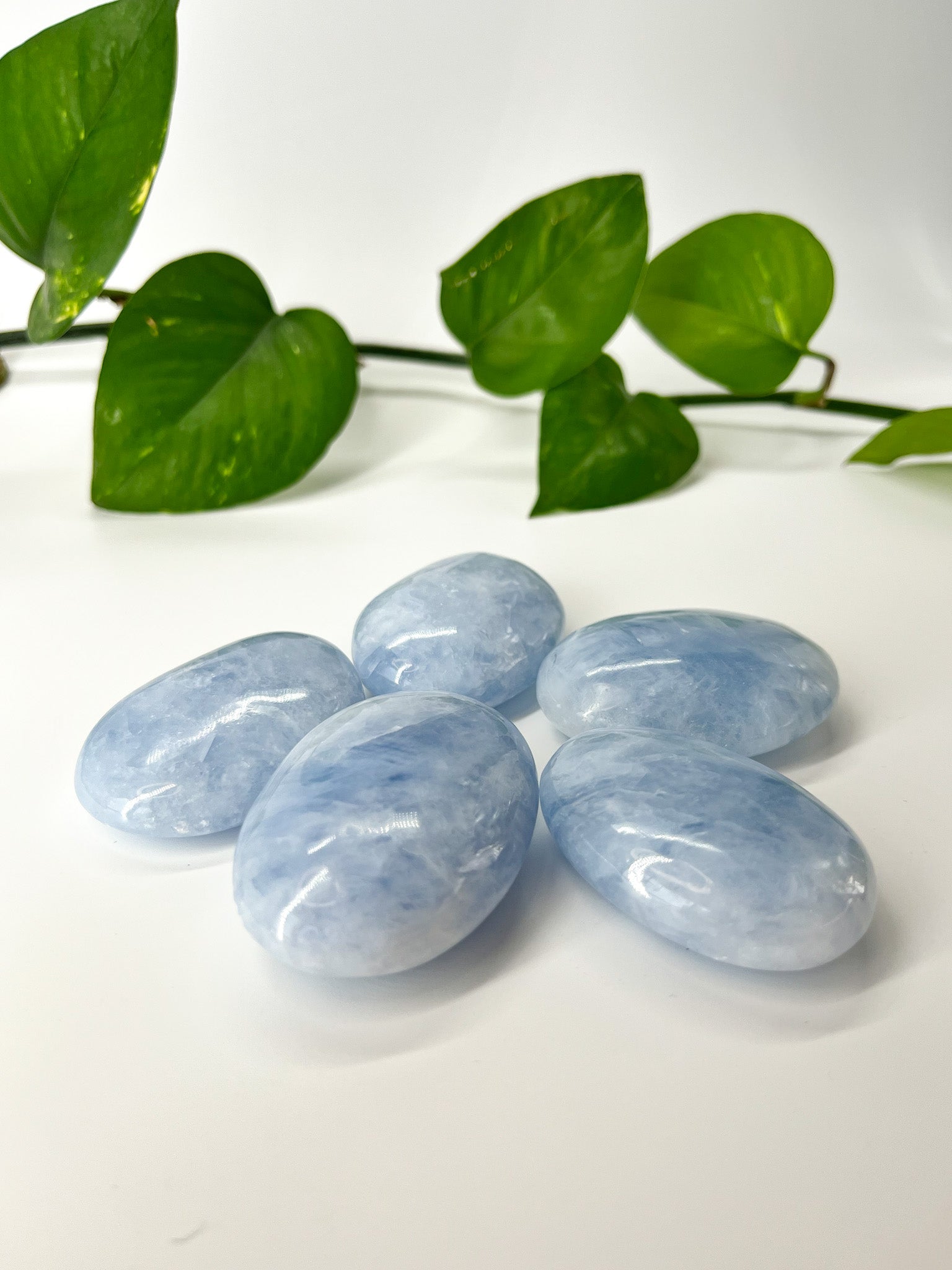 Calcit blau - Handschmeichler
