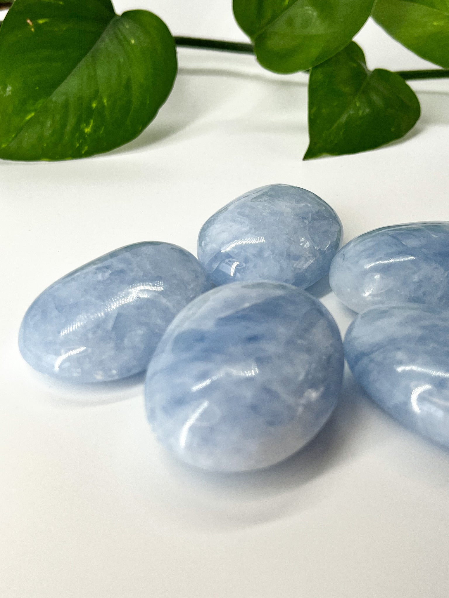 Calcit blau - Handschmeichler