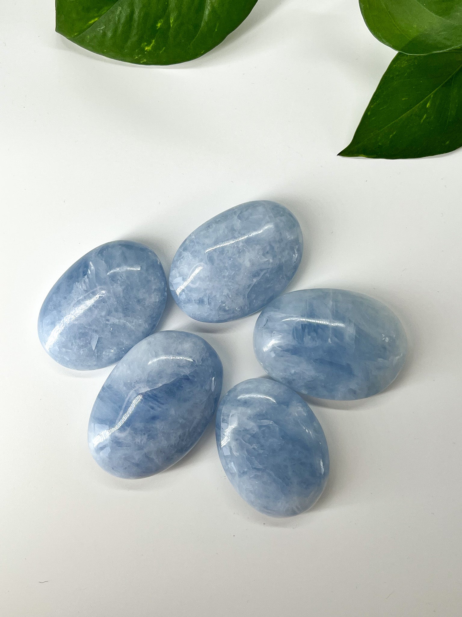 Calcit blau - Handschmeichler