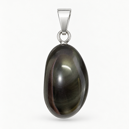 Obsidian (Regenbogenobsidian) Kettenanhänger