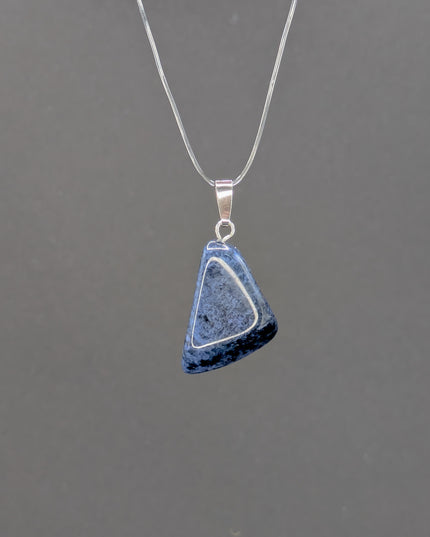 Dumortierit Anhänger - 925 Silber