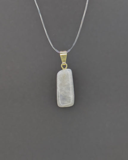 Regenbogenmondstein Anhänger - 925 Silber vergoldet