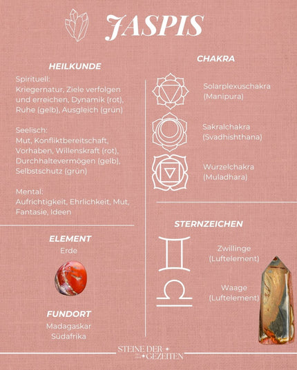 Jaspis rot Trommelstein