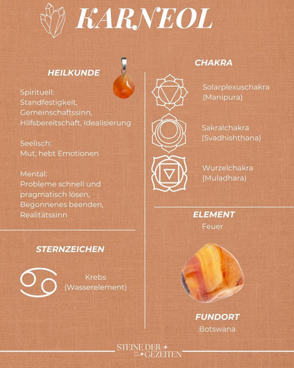 Karneol Trommelstein