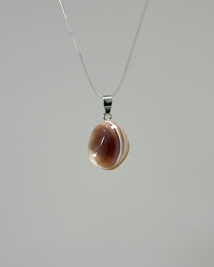 Botswana Achat (Grau) Kettenanhänger