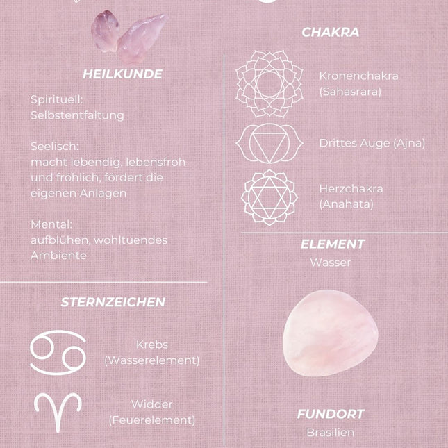 Rosenquarz Scheibenstein