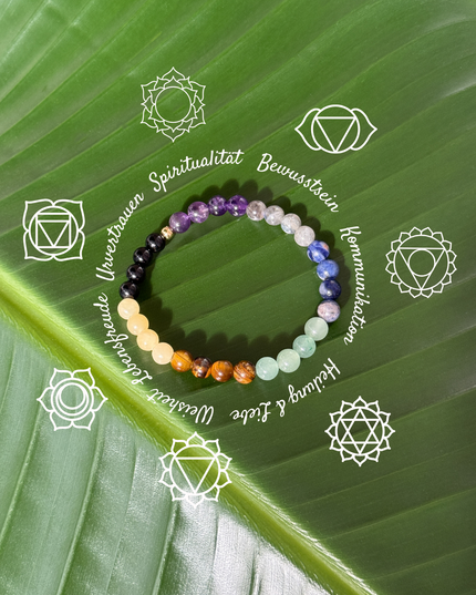 Chakra Perlenarmband (4-8mm Perlen)