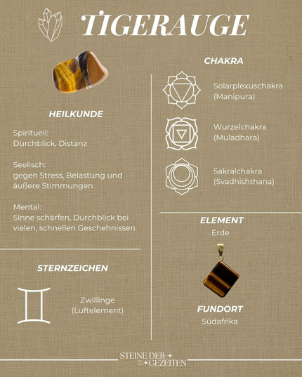 Tigerauge Trommelstein