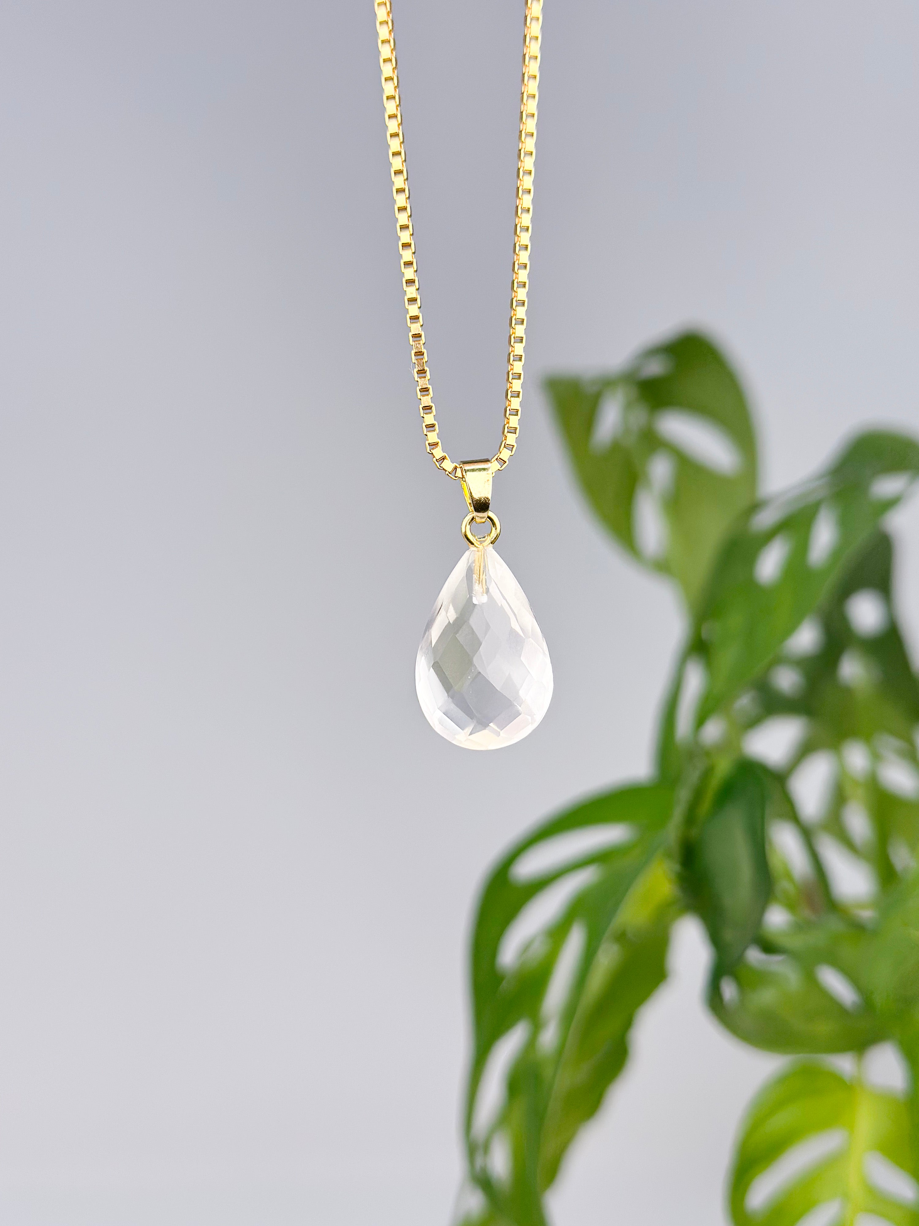 Bergkristall (Extra Qualität) - 925 Silber vergoldet - Nr. 3