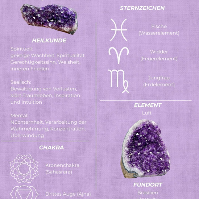 Amethyst Trommelstein