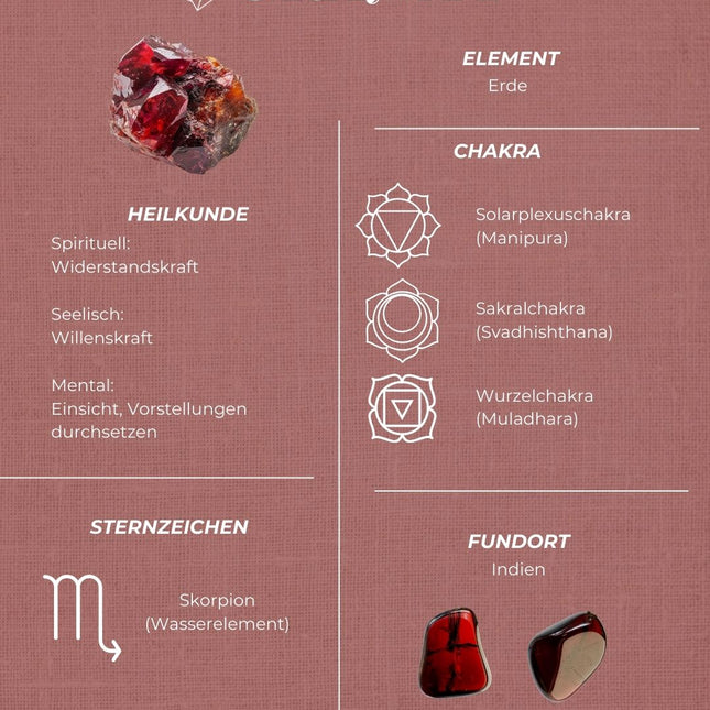 Granat Perlenarmband (4-6mm Perlen)
