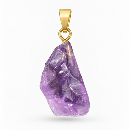 Amethyst Rohstein Kettenanhänger