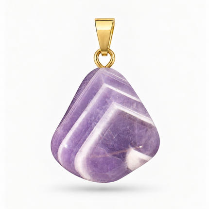 Amethyst Chevron Kettenanhänger