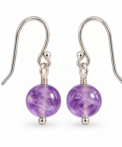 Amethyst Kugel Ohrhänger