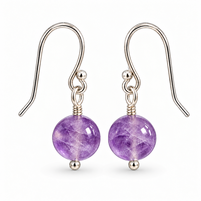 Amethyst Kugel Ohrhänger