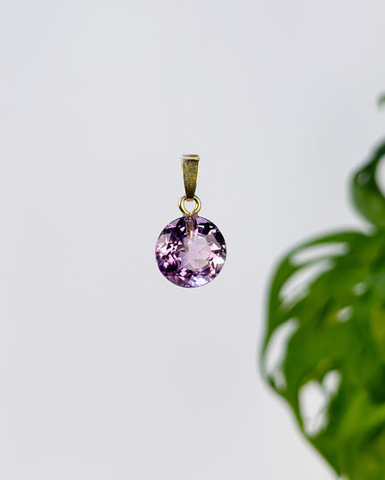 Amethyst (Extra Qualität) - Rund-Schliff - 925 Silber vergoldet