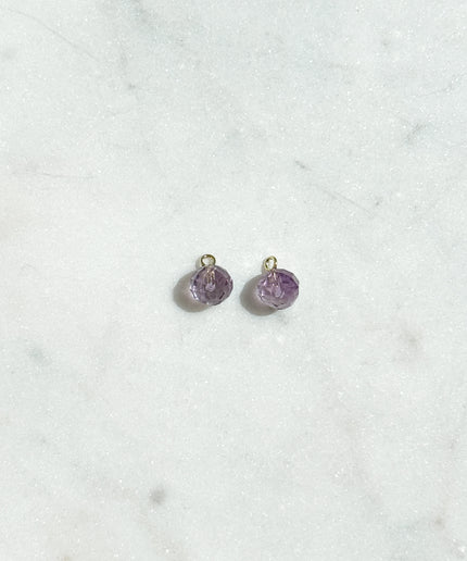 Amethyst Anhänger facettiert – für Hoop Ohrringe