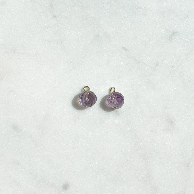 Amethyst Anhänger facettiert – für Hoop Ohrringe