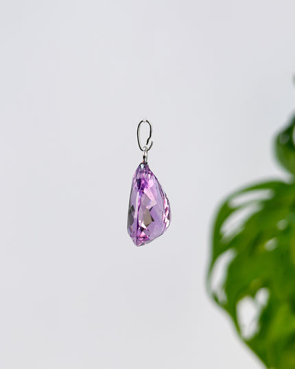 Amethyst - Tropfen-Schliff - 925 Silber - Nr. 2