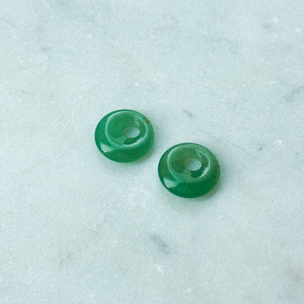 Aventurin Donut Anhänger – für Hoop Ohrringe