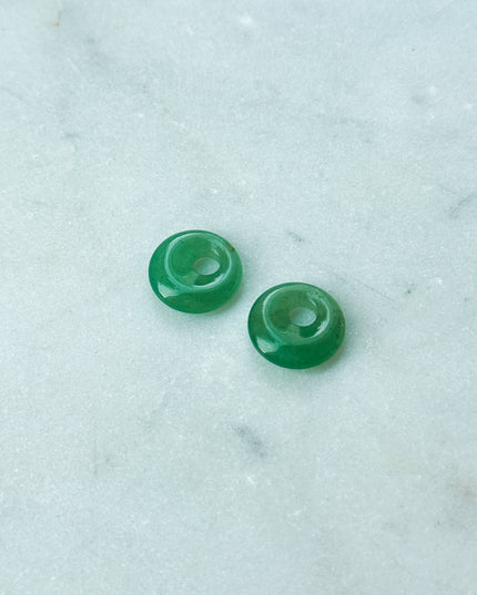 Aventurin Donut Anhänger – für Hoop Ohrringe