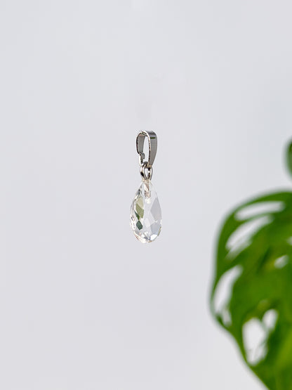 Bergkristall Mini - Tropfenform - 925 Silber