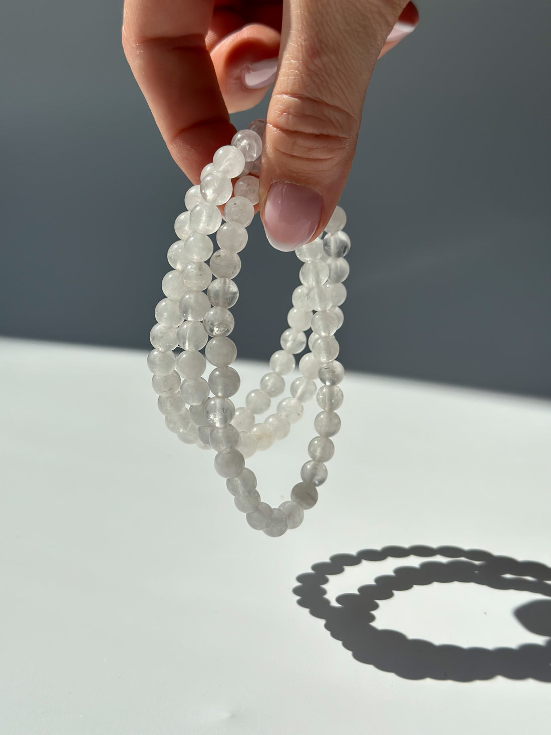 Bergkristall milchig II ⌀ 5mm Perlen