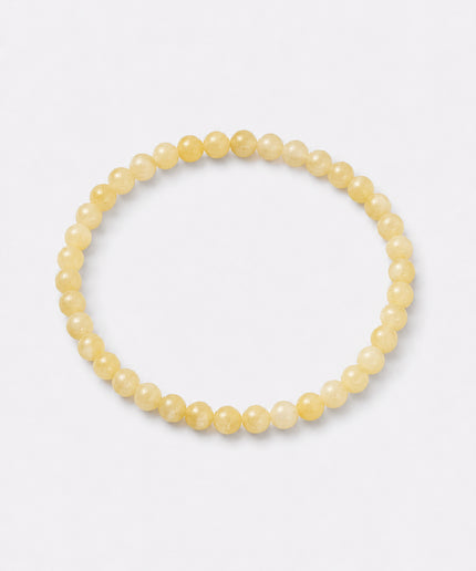 Calcit gelb Perlenarmband (4-6mm Perlen)