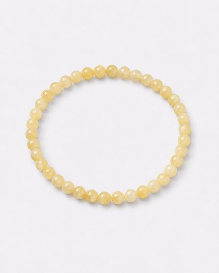 Calcit gelb Perlenarmband (4-6mm Perlen)