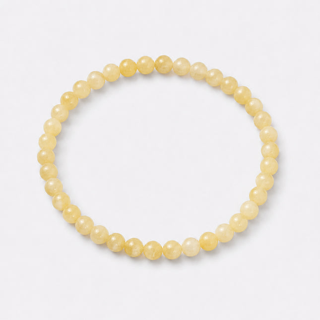 Calcit gelb Perlenarmband (4-6mm Perlen)