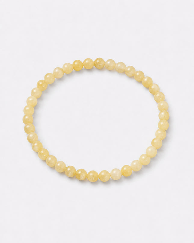 Calcit gelb Perlenarmband (4-6mm Perlen)
