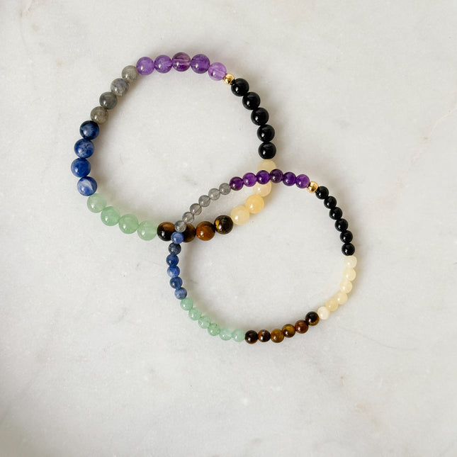 Chakra Perlenarmband (4-8mm Perlen)