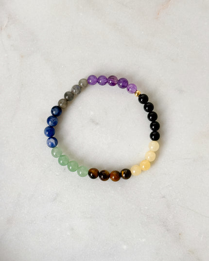 Chakra Perlenarmband (4-8mm Perlen)