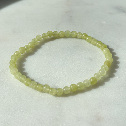 Jade Perlenarmband (4mm Perlen)