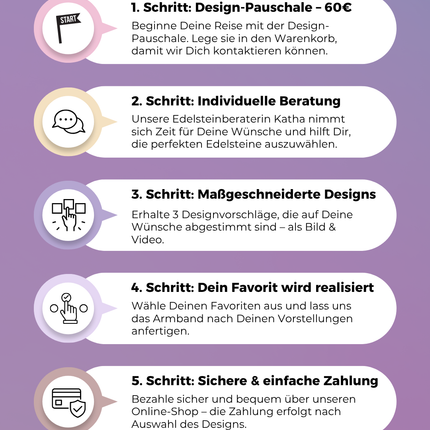 Wunscharmband Design-Pauschale