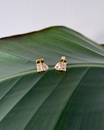 Rosenquarz "Dual Soul" Ohrstecker