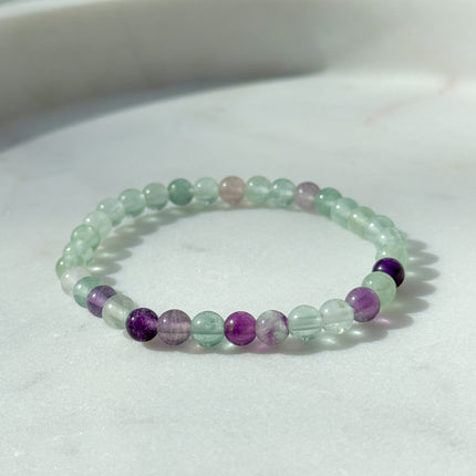 Fluorit Perlenarmband (4-6mm Perlen)