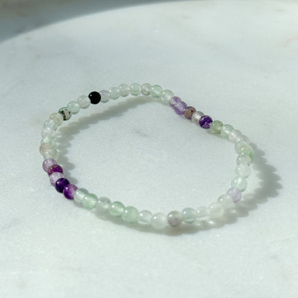 Fluorit Perlenarmband (4-6mm Perlen)