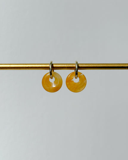 Golden Healer Donut Ohrringe – mit Hoop in Silber oder Gold