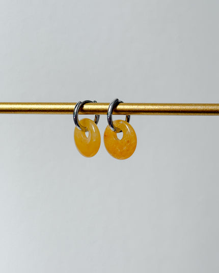 Golden Healer Donut Ohrringe – mit Hoop in Silber oder Gold