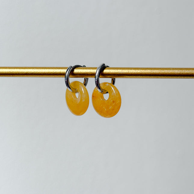 Golden Healer Donut Ohrringe – mit Hoop in Silber oder Gold