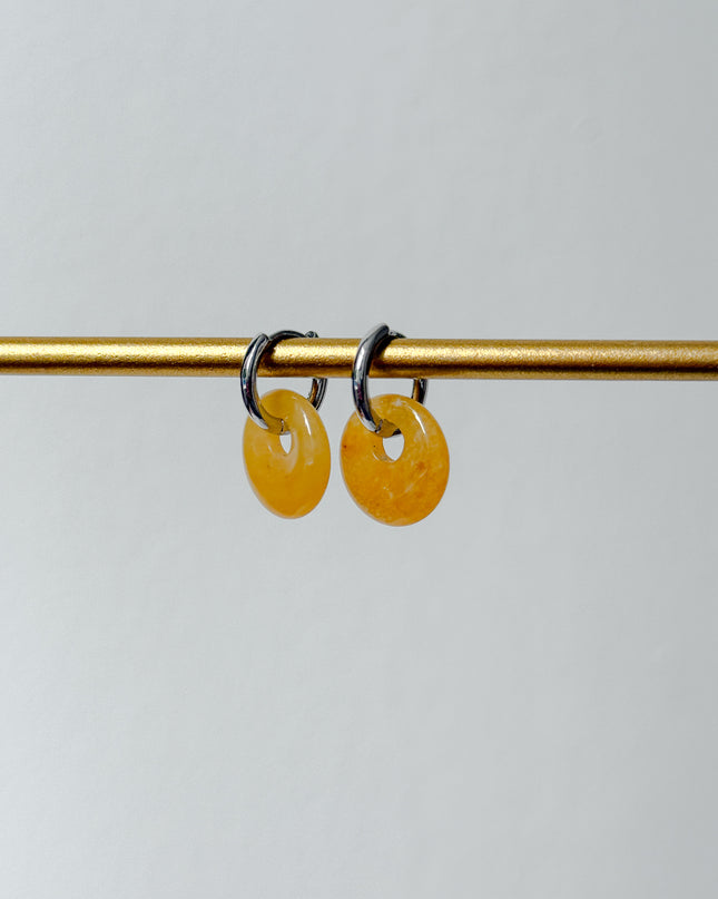 Golden Healer Donut Ohrringe – mit Hoop in Silber oder Gold