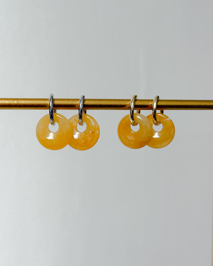 Golden Healer Donut Ohrringe – mit Hoop in Silber oder Gold