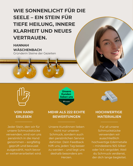 Golden Healer Donut Ohrringe – mit Hoop in Silber oder Gold