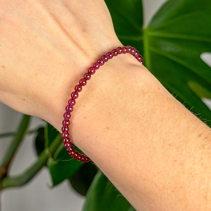 Granat Perlenarmband (4-6mm Perlen)