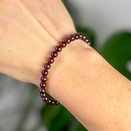 Granat Perlenarmband (4-6mm Perlen)