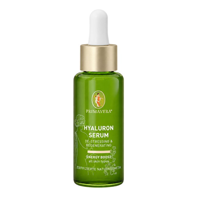 Hyaluron Serum – De-Stressing & Regenerating von Primavera, 30 ml