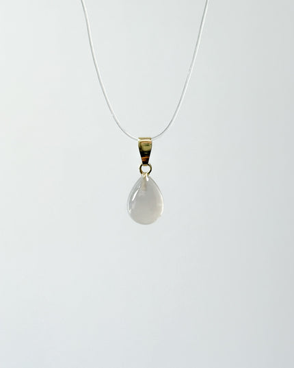 Mondstein Cabochon Anhänger - 925 Silber vergoldet