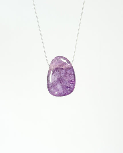 Amethyst Kettenanhänger - gebohrt